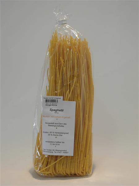 Spaghetti mit 35% Eigehalt 500 g
